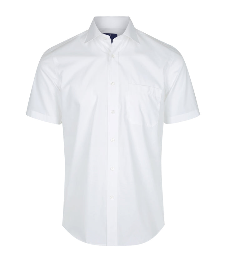 Men's Premium Poplin Short Sleeve Shirt - 1272S (4 colours)