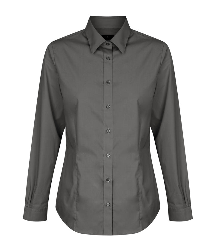 Women's Premium Poplin Long Sleeve Shirt - 1520WL