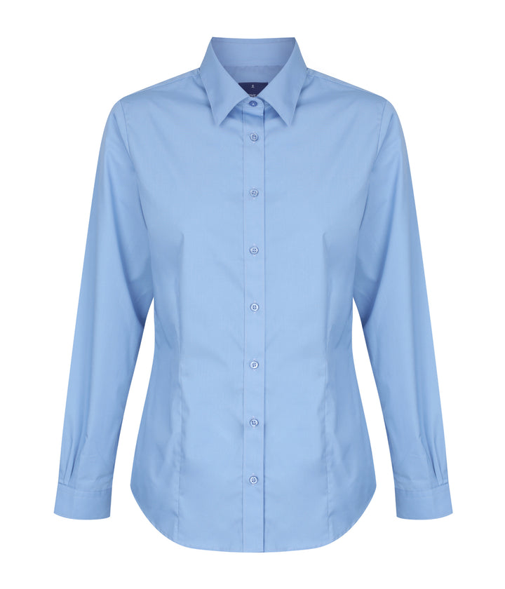 Women's Premium Poplin Long Sleeve Shirt - 1520WL