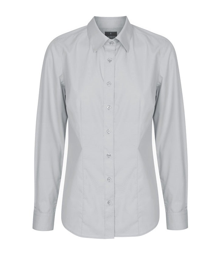 Women's Premium Poplin Long Sleeve Shirt - 1520WL