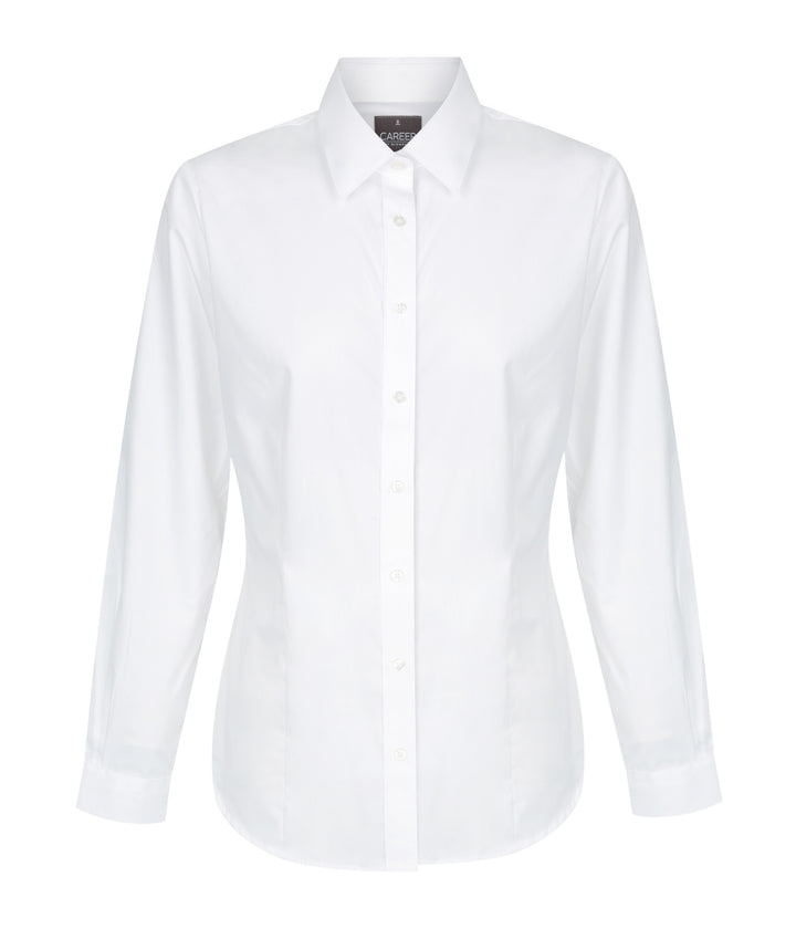 Women's Premium Poplin Long Sleeve Shirt - 1520WL