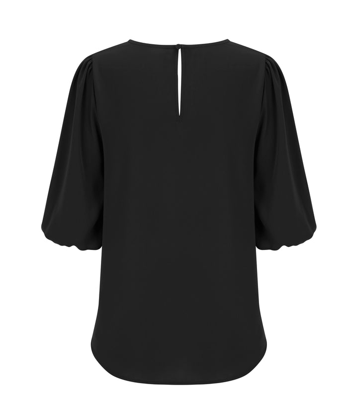 Poppy Recycled Poly Puff Sleeve Top - 1807WS