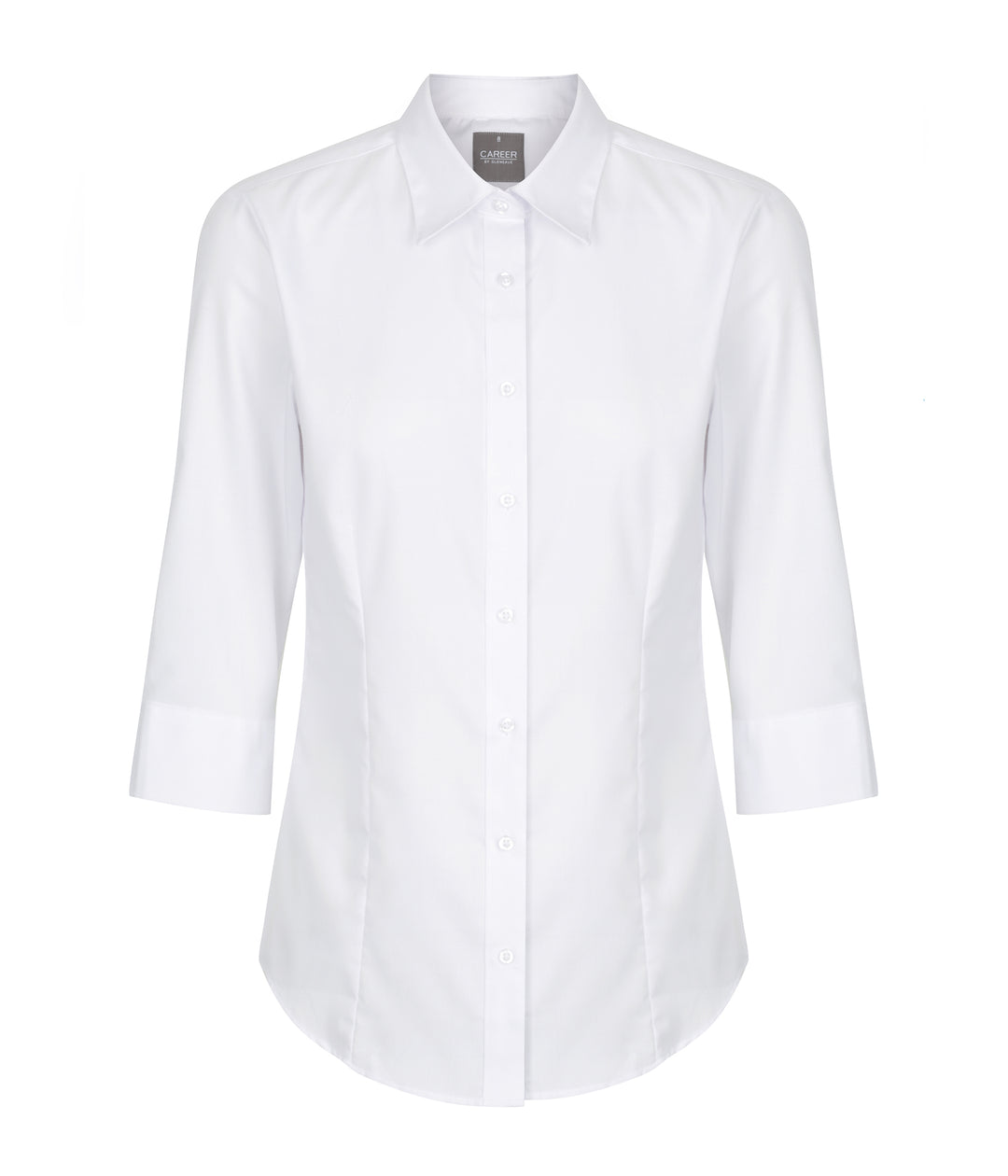 Women's Ultimate White 3/4 Sleeve Shirt - 1908WZ