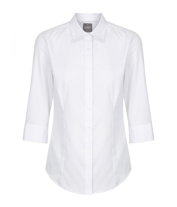 Women's Ultimate White 3/4 Sleeve Shirt - 1908WZ