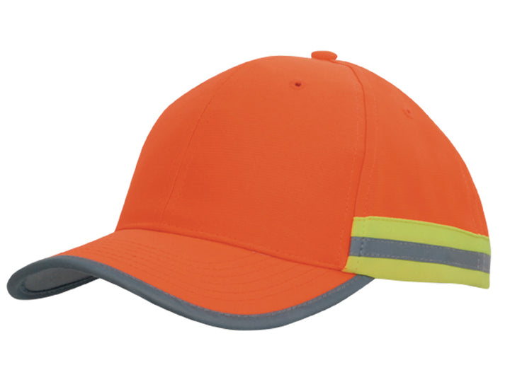 Hi Vis Cap with Reflective Tape - 3030