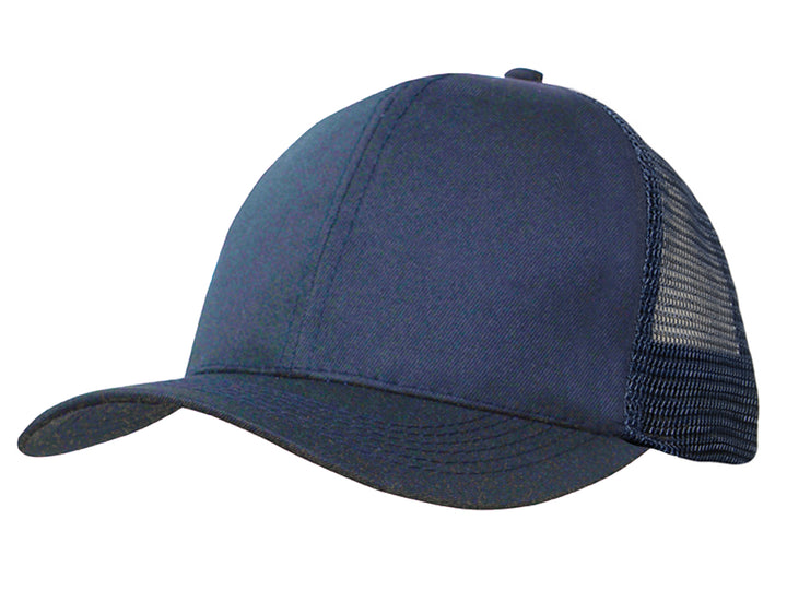 Organic Brushed Heavy Cotton/Mesh Back Cap - 3987