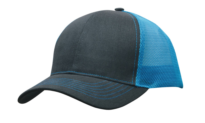 Brushed Cotton with Mesh Back Cap - 4002