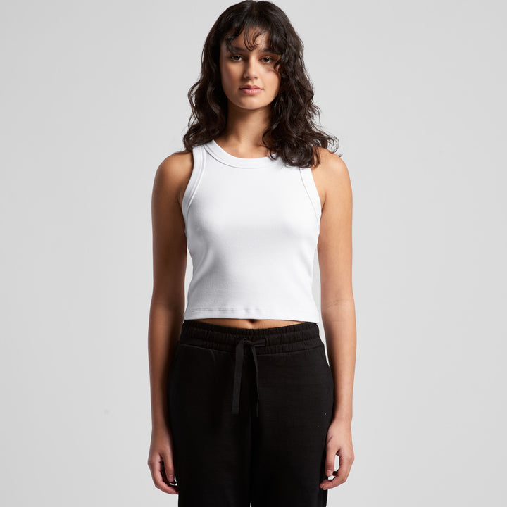 Wo’s Organic Rib Crop Tank - 4064G