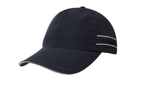 Microfibre Sports Cap with Piping and Sandwich - 4077