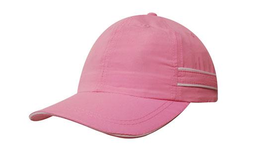 Microfibre Sports Cap with Piping and Sandwich - 4077