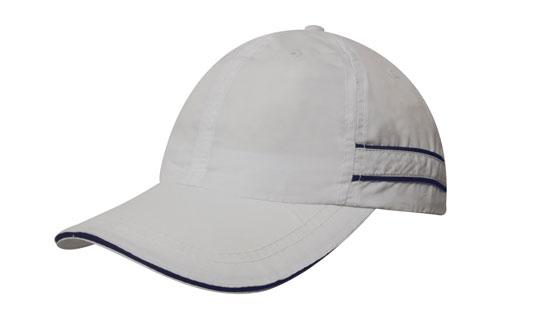 Microfibre Sports Cap with Piping and Sandwich - 4077