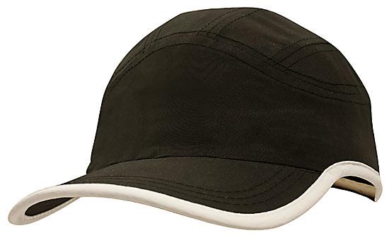 Microfibre Sports Cap with Trim on Edge of Crown & Peak - 4094