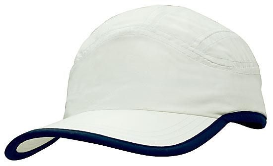 Microfibre Sports Cap with Trim on Edge of Crown & Peak - 4094