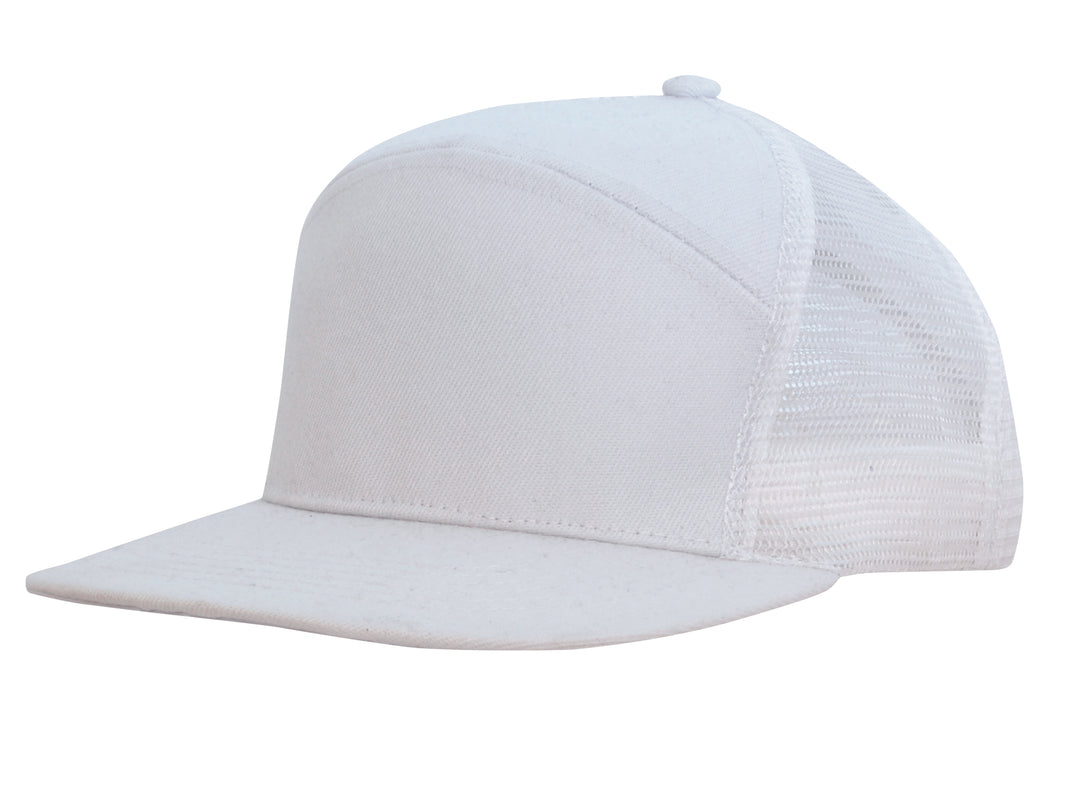 Premium American Twill A Frame Cap with Mesh Back - 4154