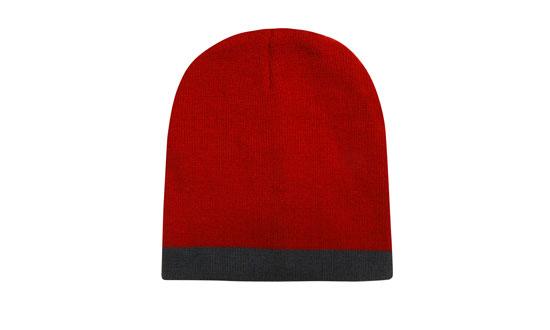 Roll Down Two Tone Acrylic Beanie Toque - 4188