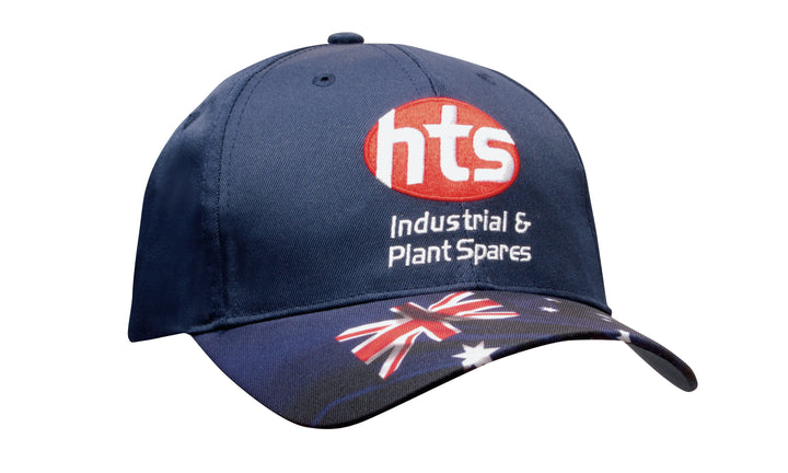 Breathable Poly Twill Waving Flag Cap - 4190