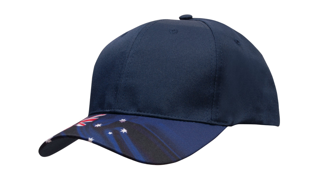 Breathable Poly Twill Waving Flag Cap - 4190