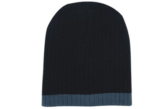 Two Tone Cable Knit Beanie Toque - 4195