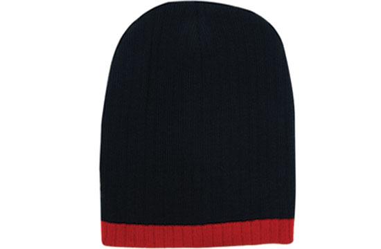 Two Tone Cable Knit Beanie Toque - 4195