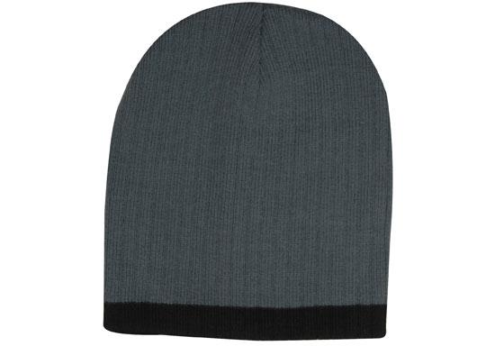 Two Tone Cable Knit Beanie Toque - 4195