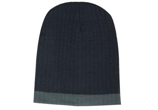 Two Tone Cable Knit Beanie Toque - 4195