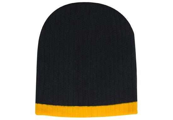 Two Tone Cable Knit Beanie Toque - 4195