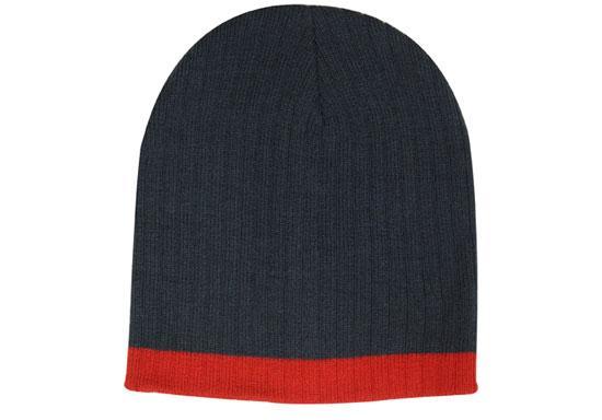 Two Tone Cable Knit Beanie Toque - 4195