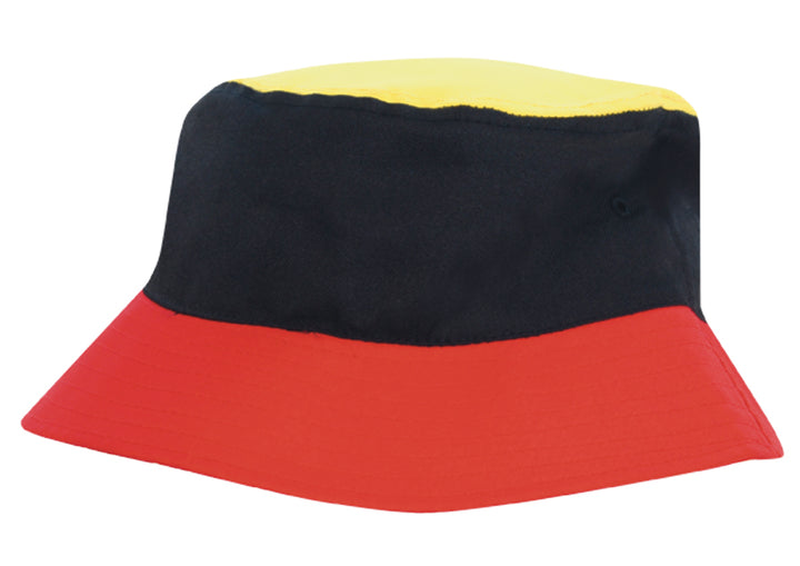 Breathable Poly Twill Multicoloured Bucket Hat - 4220