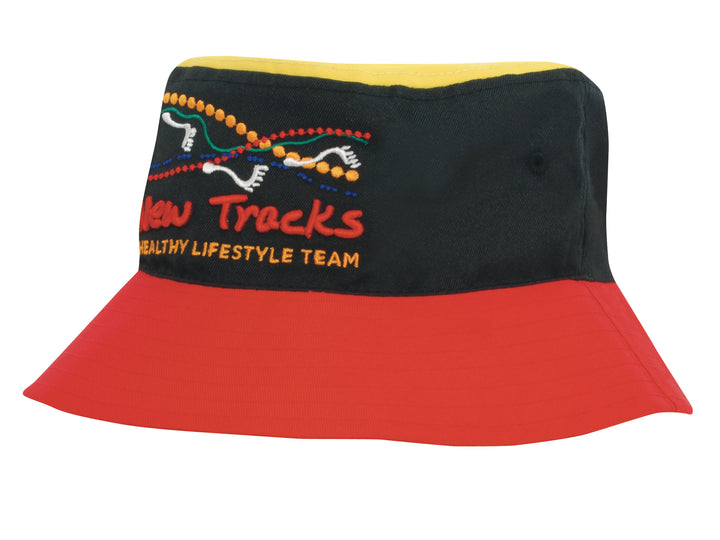 Breathable Poly Twill Multicoloured Bucket Hat - 4220