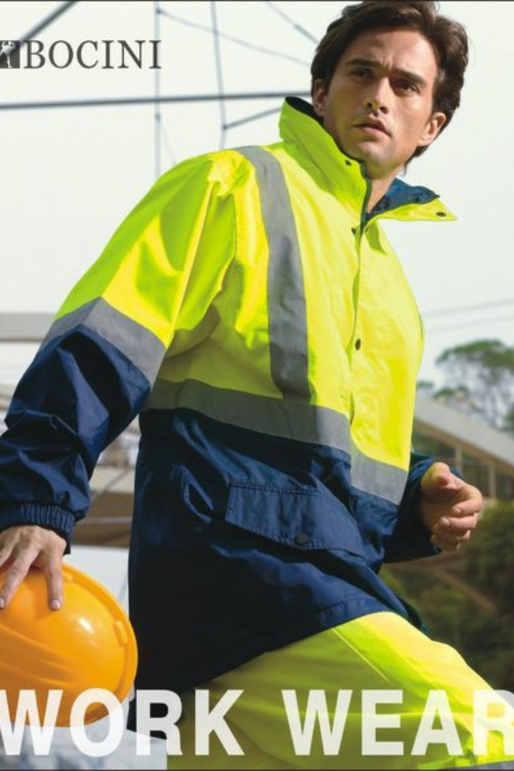 Hi Vis Mesh Lined Safety Jacket with Reflective Tape SJ0432