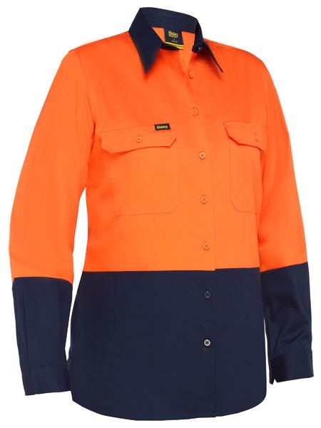 Women's Cool Lightweight Hi Vis Drill Shirt - BL6895