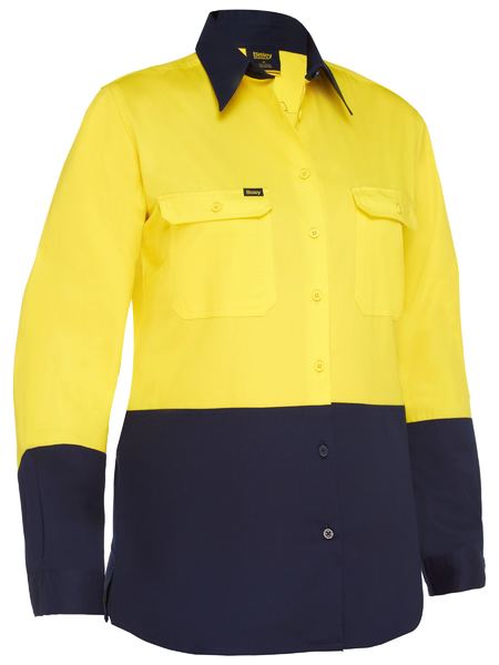 Women's Cool Lightweight Hi Vis Drill Shirt - BL6895