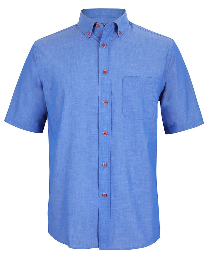 JB’s Short Sleeve Indigo Chambray Shirt - 4ICS