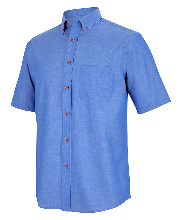 JB’s Short Sleeve Indigo Chambray Shirt - 4ICS