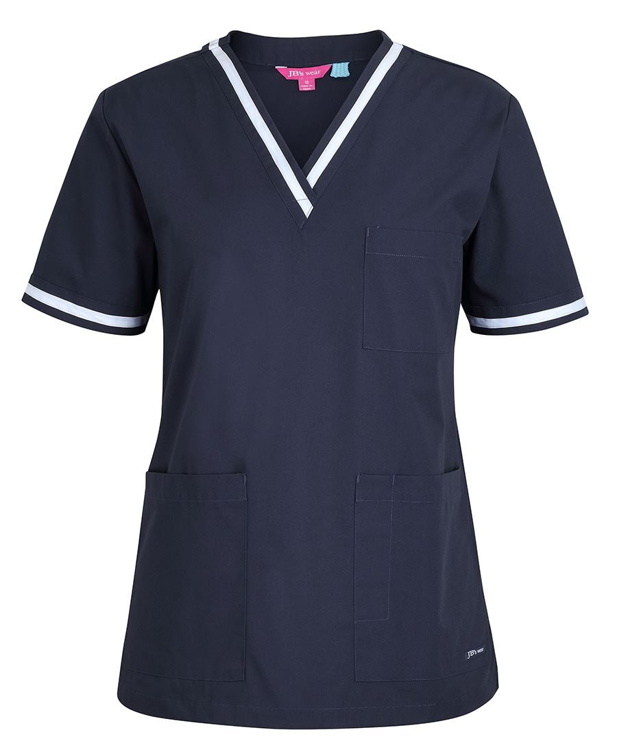 JB's Ladies Contrast Scrubs Top - 4SCT1