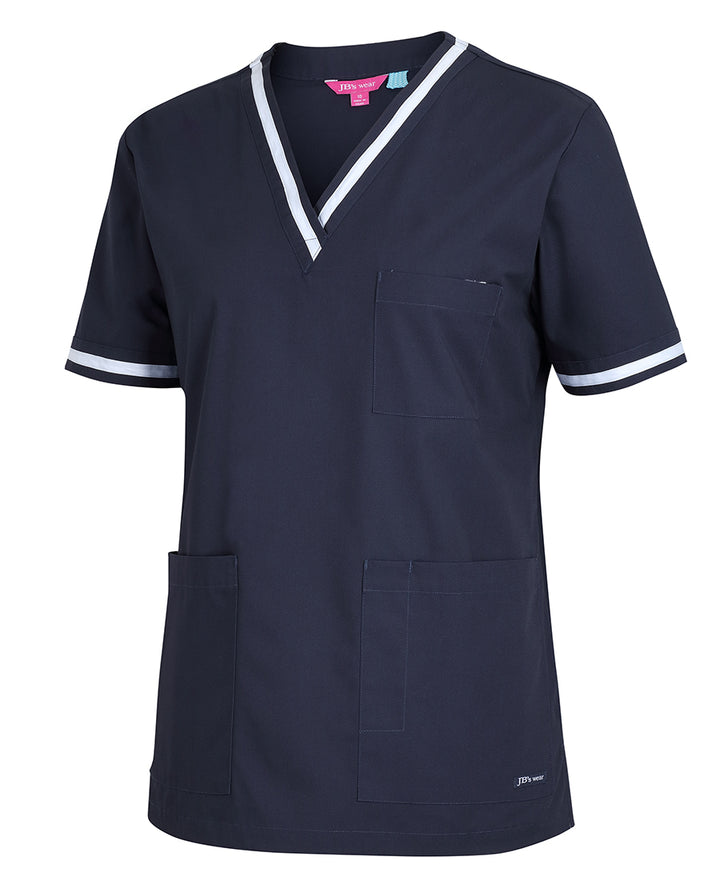 JB's Ladies Contrast Scrubs Top - 4SCT1