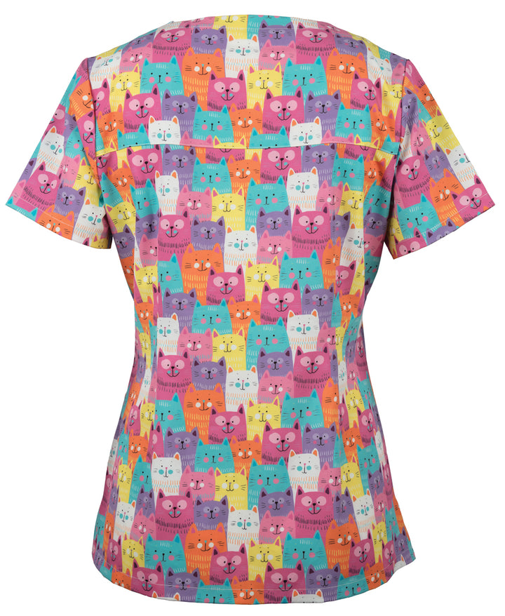 Jb’s Ladies Scrub Top Printed - 4STP1