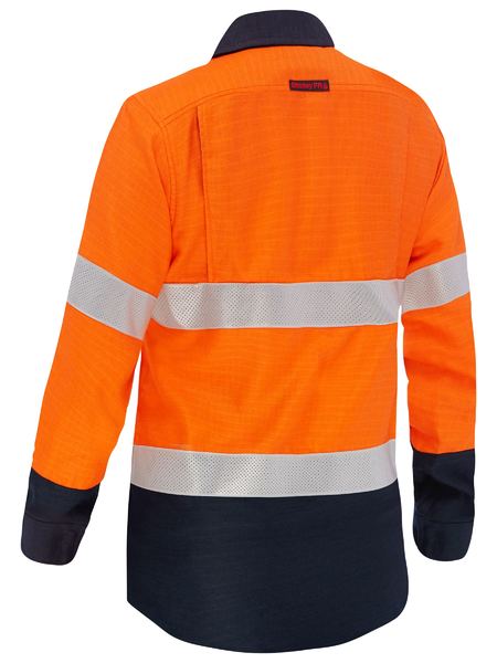 Women’s Apex 160 Taped Hi Vis FR Ripstop Vented Shirt - BL8338T