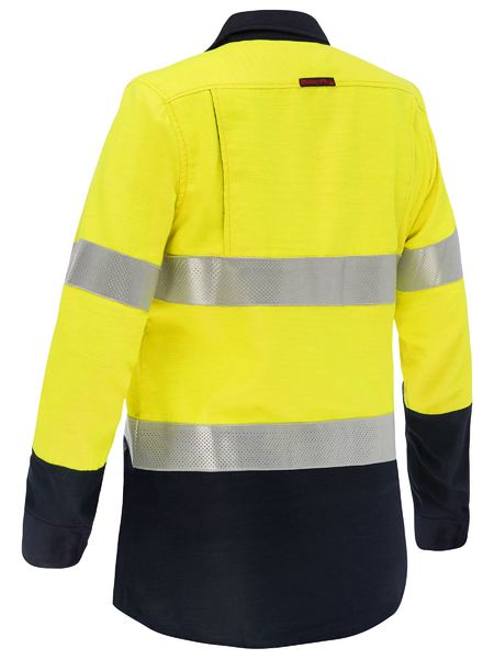 Women’s Apex 160 Taped Hi Vis FR Ripstop Vented Shirt - BL8338T