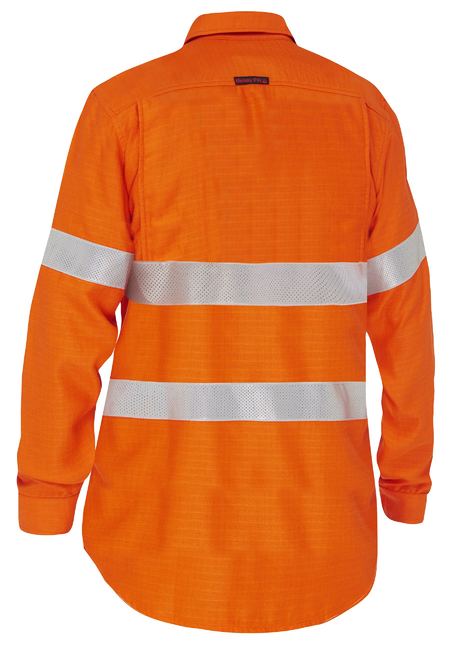 Women’s Apex 160 Taped Hi Vis FR Ripstop Vented Shirt - BL8339T