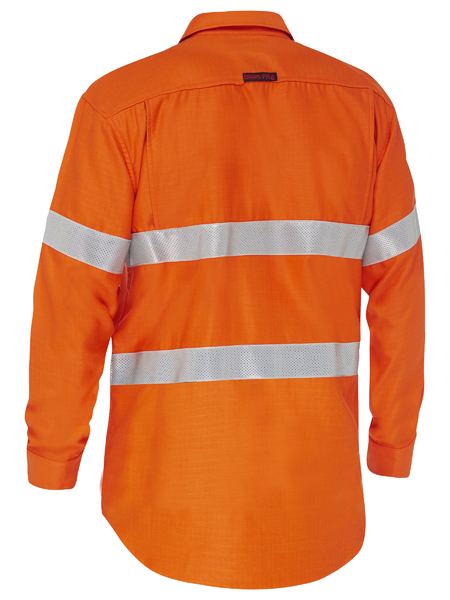 Apex 185 Taped Hi Vis Ripstop FR Vented Shirt - BS8439T