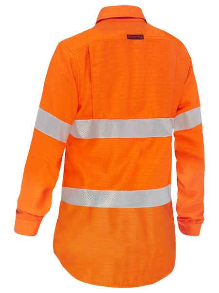 Women's Apex 185 Taped Hi-Vis Ripstop FR Vented Shirt - BL8439T