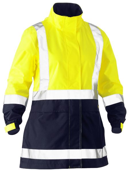 Women's Taped Hi Vis Recycled Rain Shell Jacket - BJL6766T