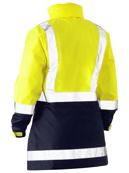 Women's Taped Hi Vis Recycled Rain Shell Jacket - BJL6766T