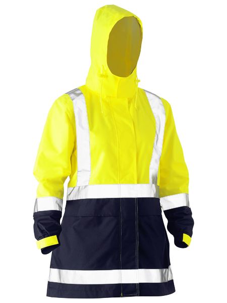 Women's Taped Hi Vis Recycled Rain Shell Jacket - BJL6766T