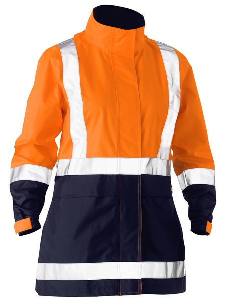 Women's Taped Hi Vis Recycled Rain Shell Jacket - BJL6766T