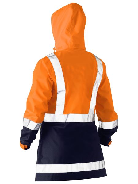 Women's Taped Hi Vis Recycled Rain Shell Jacket - BJL6766T