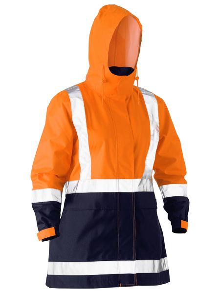 Women's Taped Hi Vis Recycled Rain Shell Jacket - BJL6766T