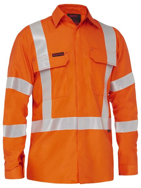 Apex 185 X Taped Biomotion Hi Vis FR Ripstop Vented Shirt - BS8439XT