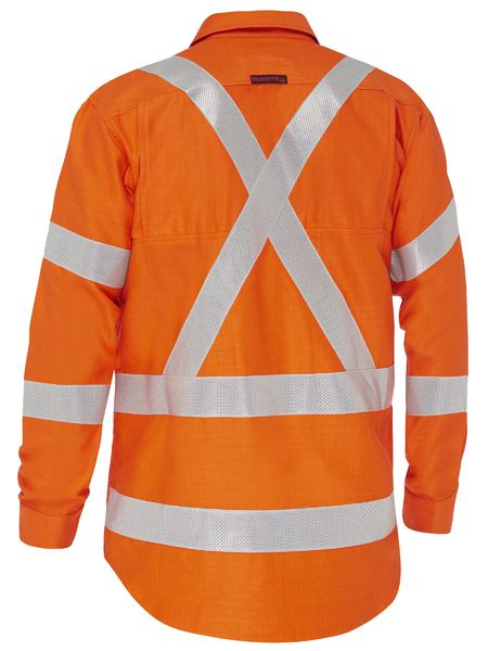 Apex 185 X Taped Biomotion Hi Vis FR Ripstop Vented Shirt - BS8439XT